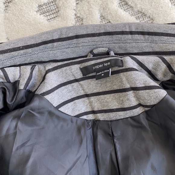 Paper Tee Striped Blazer Jacket - Picture 13 of 16